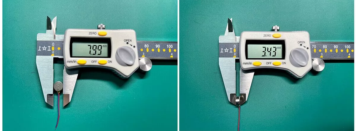 TSL-C0834 Phone Vibration Motor Outline Drawing