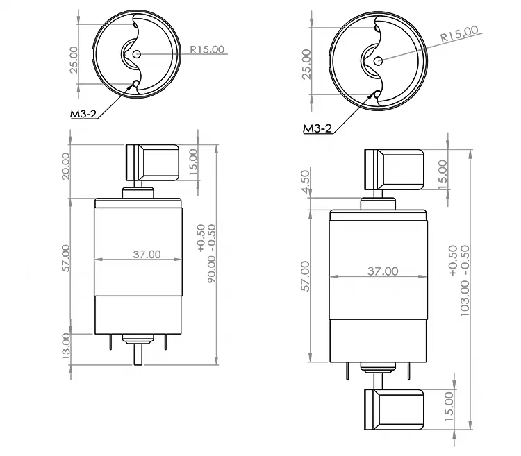 erm dual vibration motor tsl r 555 df drawing