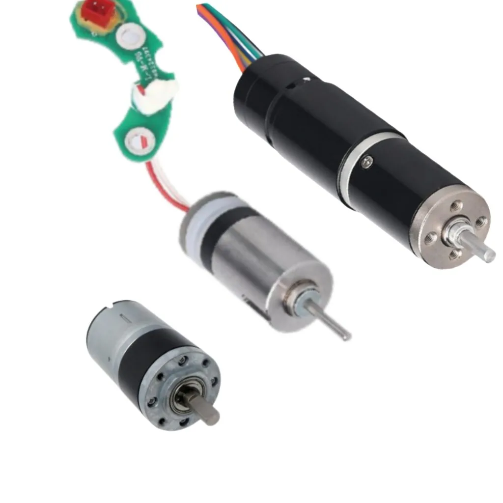 dc gear motor ron core coreless and brushless construction