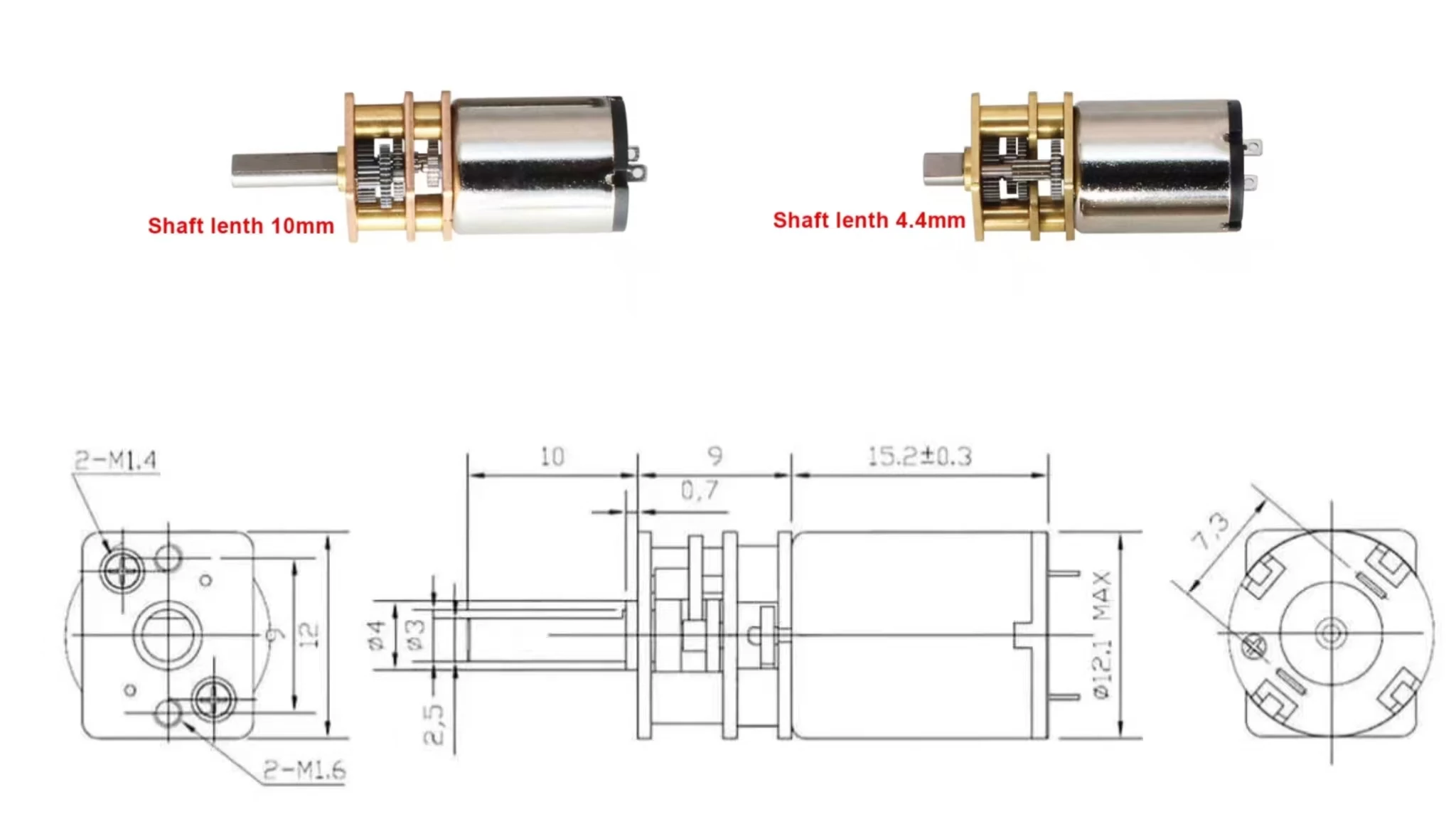 12mm coreless dc motor with gearbox tsl gm12 c1215r drawing 12mm coreless dc motor with gearbox tsl gm12 c1215r drawing