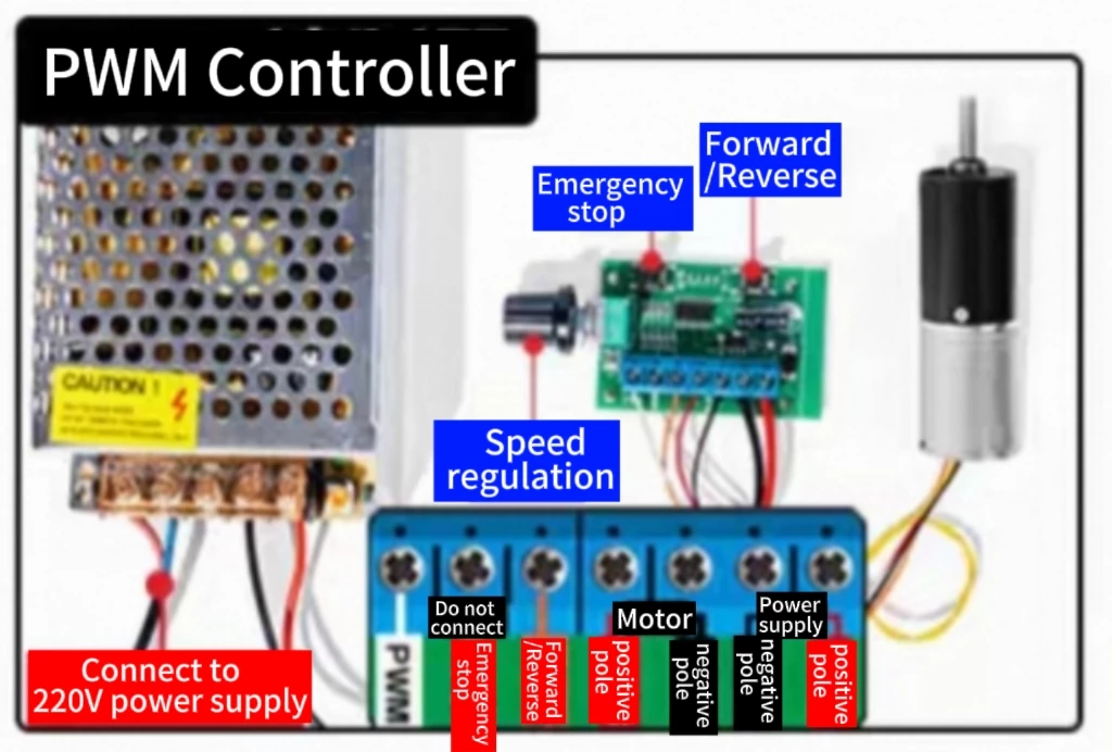 24mm brushless planetary gear motor model tsl ga24y 2430 connection method2