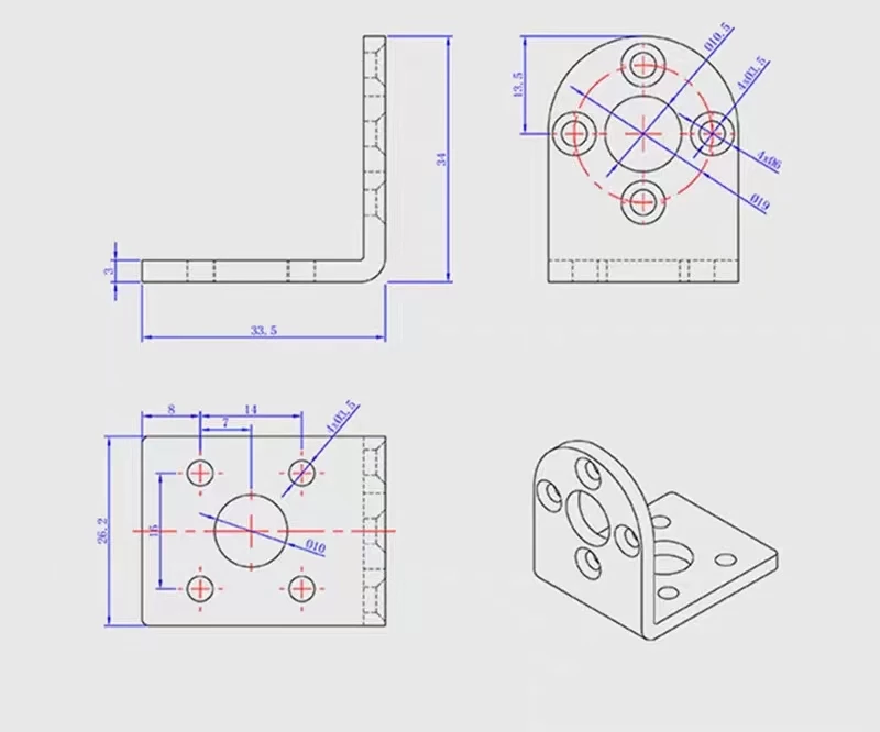 24mm planetary dc micro gear motor bracket