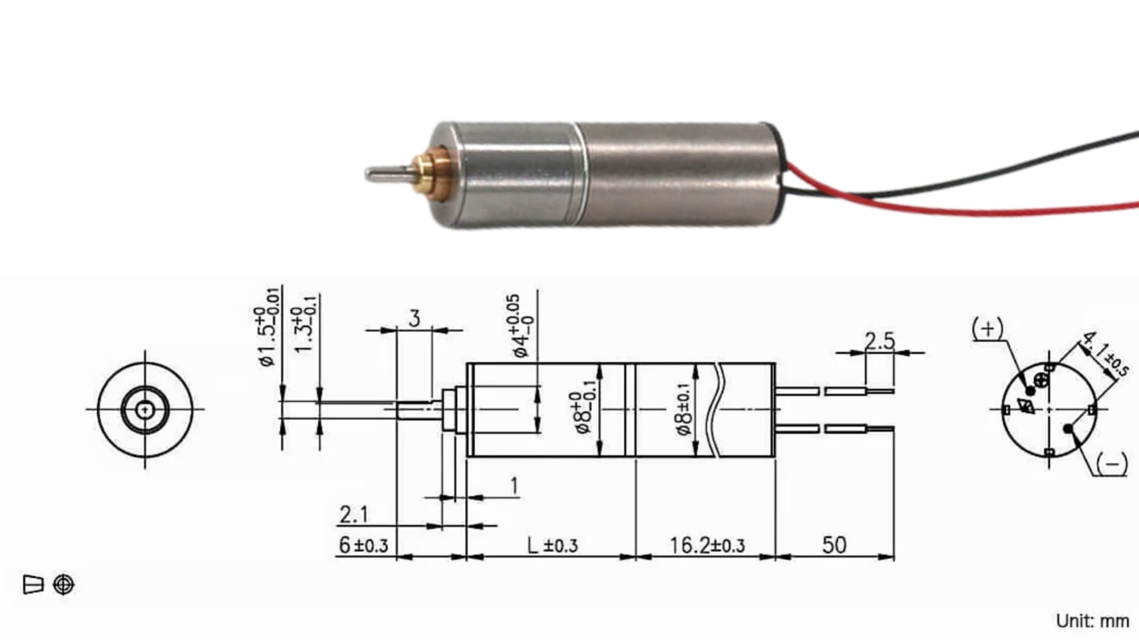 8mm micro metal planetary gear motor tsl ig08gm 04 drawing 8mm micro metal planetary gear motor tsl ig08gm 04 drawing
