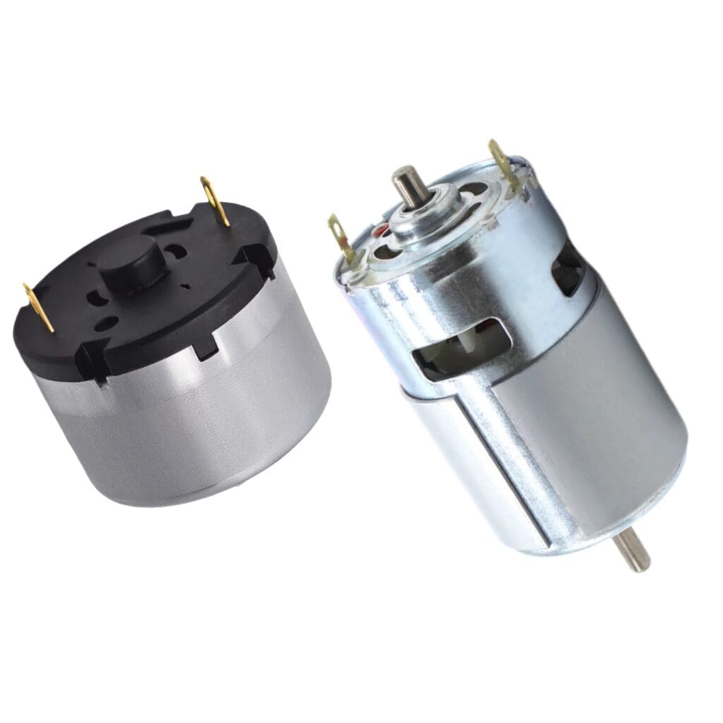 dc motor terminals and connector pins