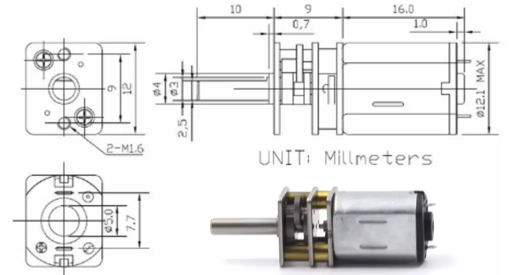 12 volt dc motor high torque tsl gm12 n20 kva drawing