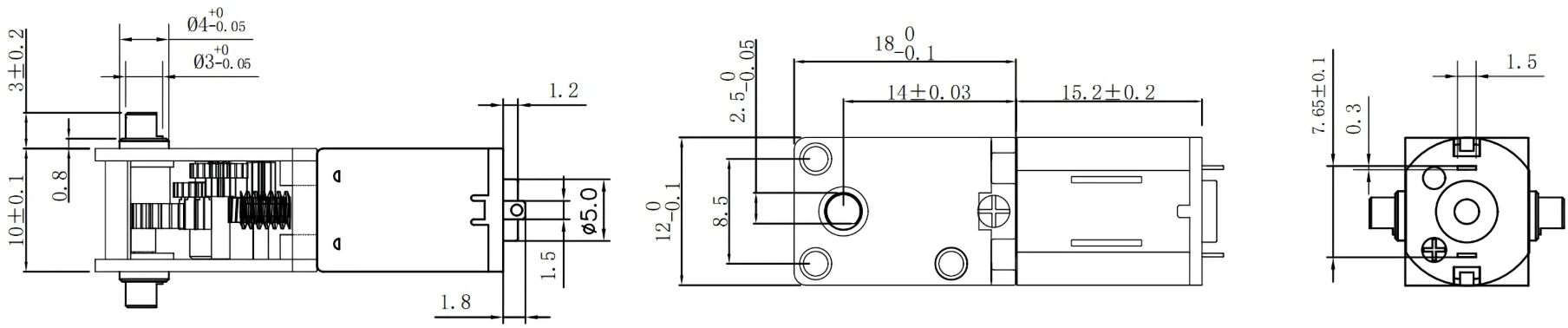 12mm motor worm drive tsl 1218gw n20 d tsl 1218gw n20 d drawing