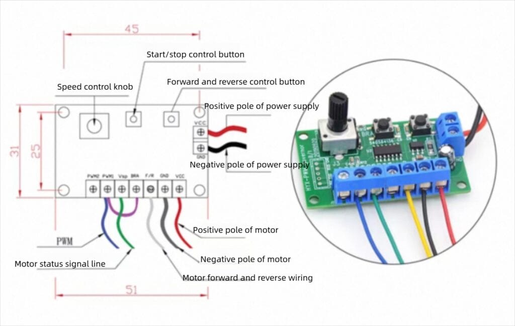24v bldc motor 18mm tsl bldc 2838 pwm wiring diagram