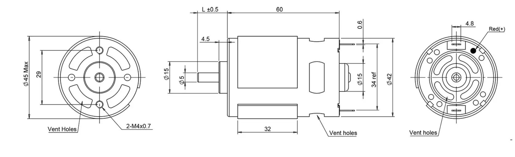 brush dc motor diagram tsl rs 755