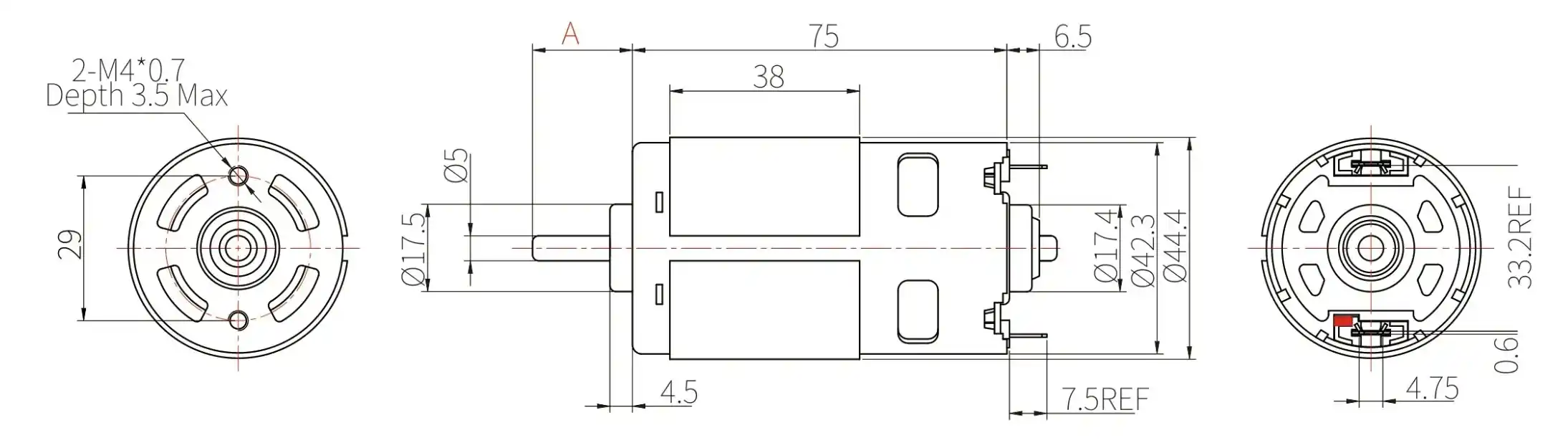 brush dc motor diagram tsl rs 795