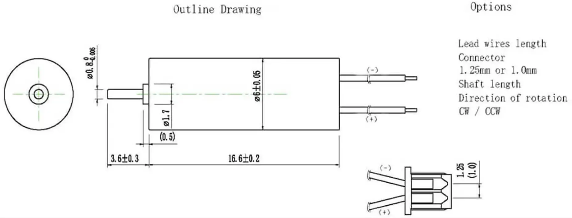 dc electric airplane motor tsl cl0617 drawing dc electric airplane motor tsl cl0617 drawing
