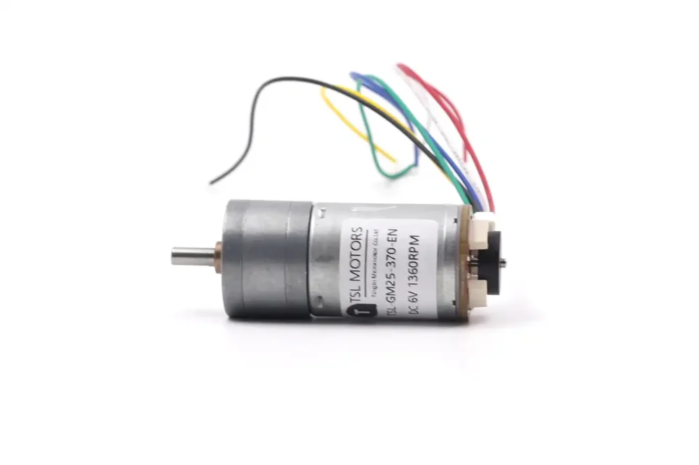 dc motor with encoder model tsl gm25 370 en