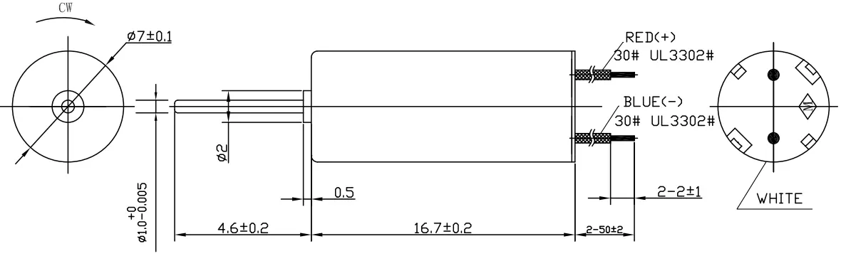 mini drone motor 16mm type tsl cl0716 drawing mini drone motor 16mm type tsl cl0716 drawing