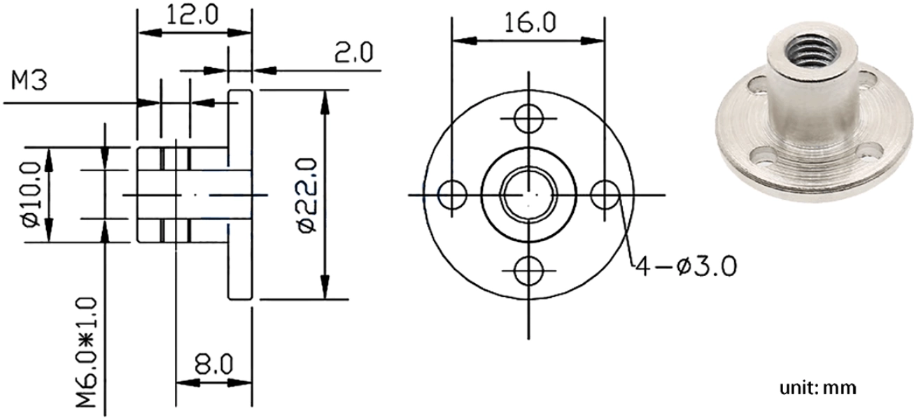 high torque brushless electric motor tsl jgb37 35sm m6 bracket flange