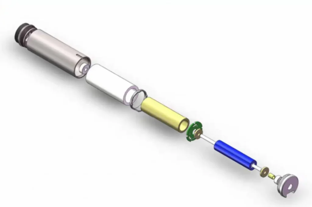 coreless dc motor exploded view