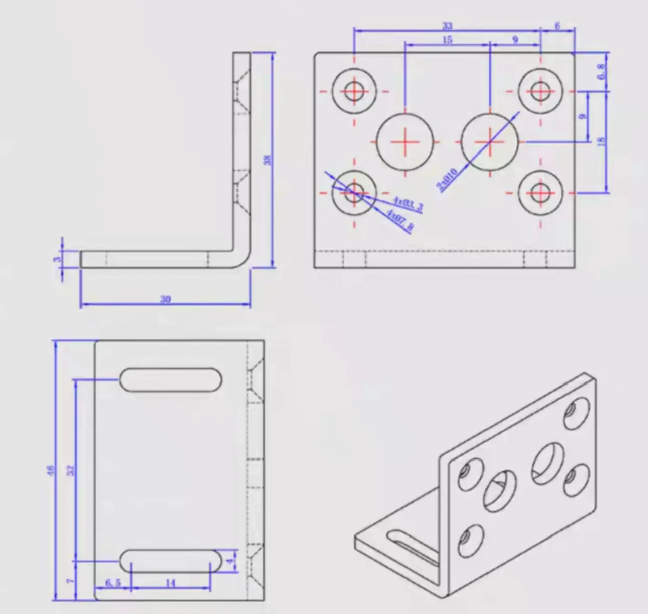 geared bldc motor tsl gw4632 bl2418 m8 mounting bracket