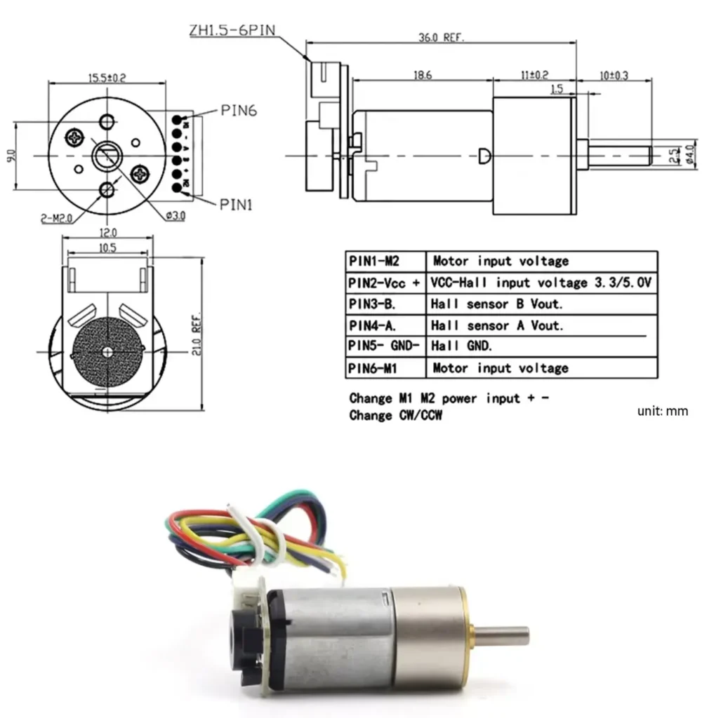 high torque low rpm motor gm16 030 en drawing