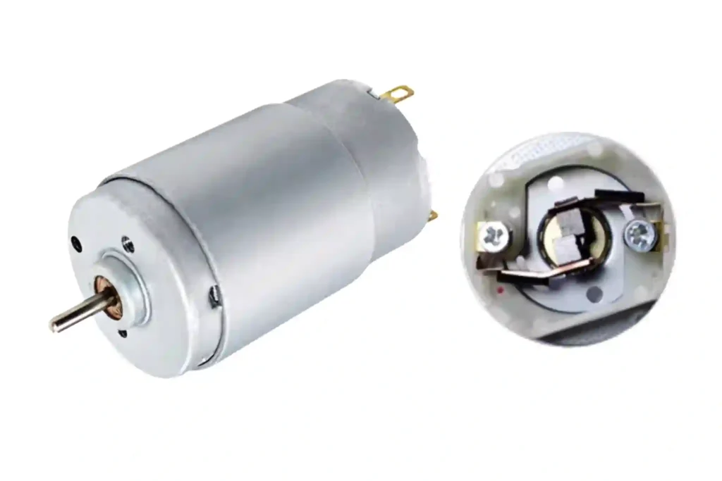 micro brushed dc motor inside brushes