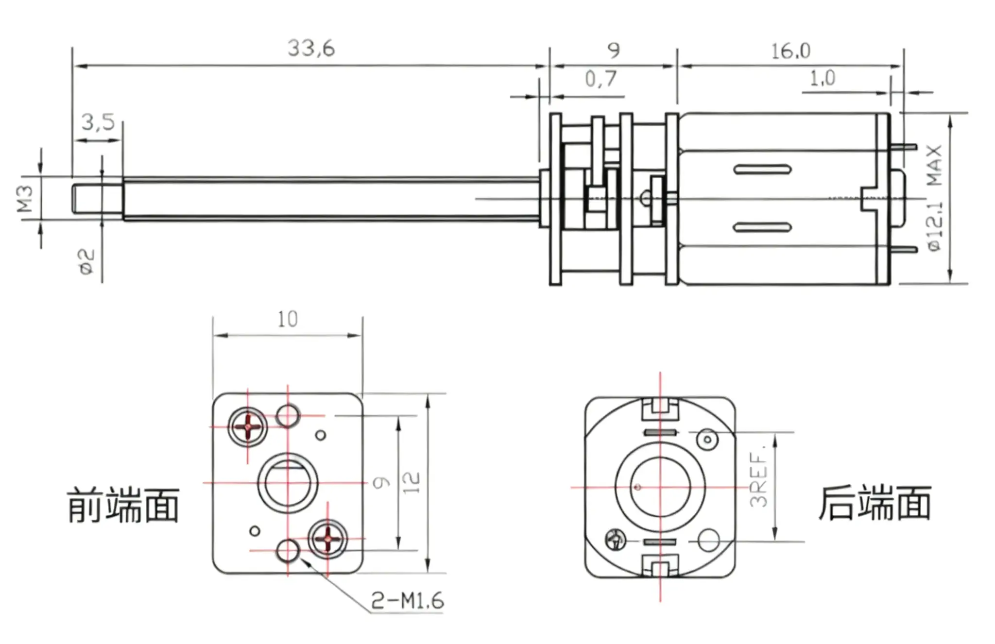 motorized lead screw tsl gm12 n20va 33m3 drawing