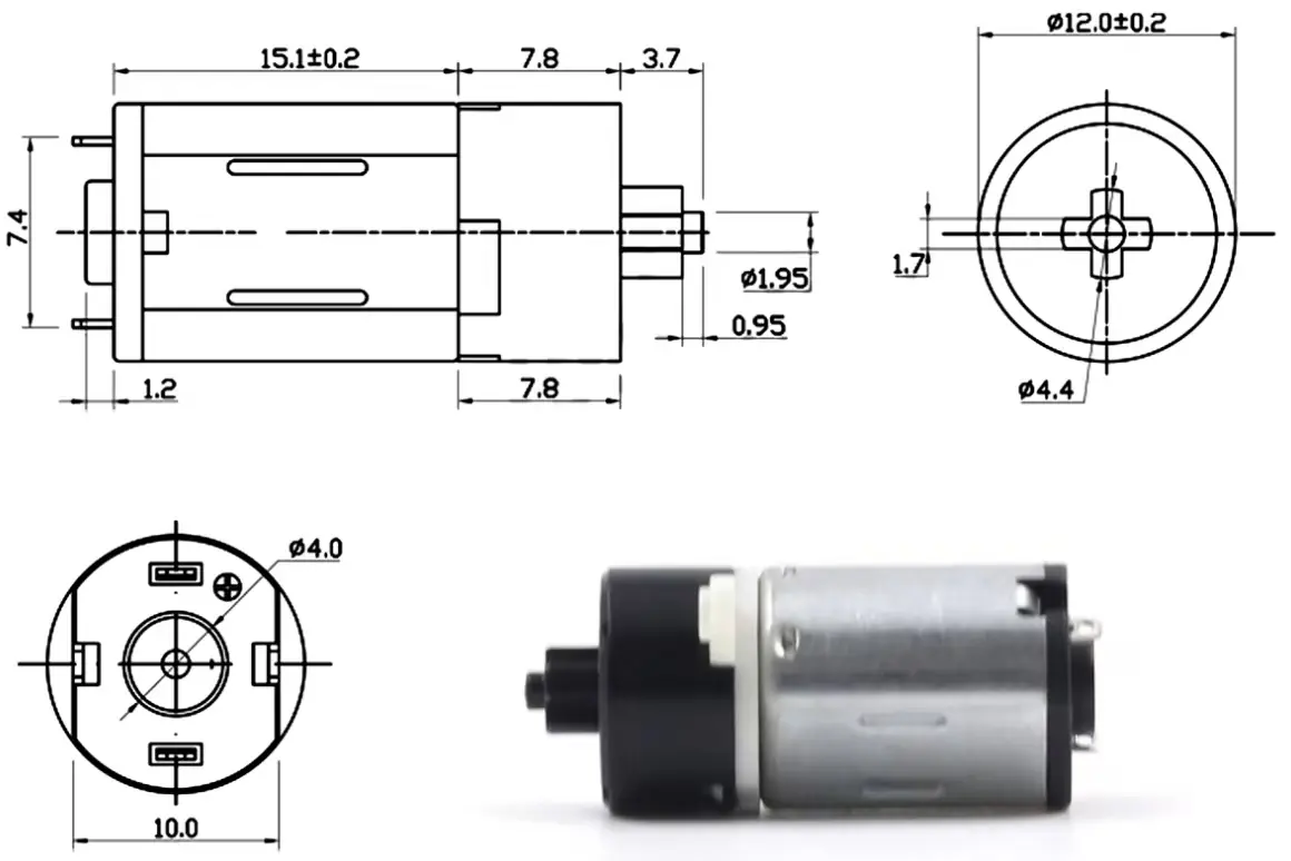 planetary geared motor tsl 12gp n20va me outline drawing planetary geared motor tsl 12gp n20va me outline drawing