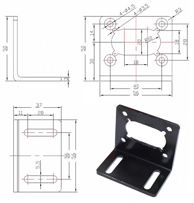 worm drive motor tsl 5840gw 3429 mounting bracket diagram