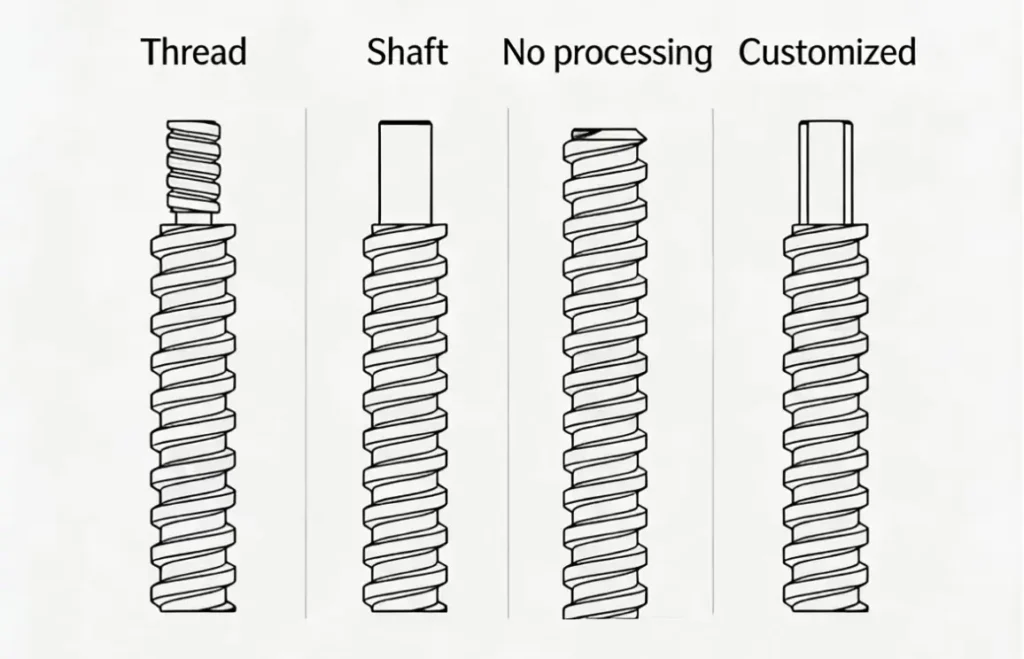 linear stepper motor end machining style