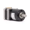 nema 14 geared stepper motor natural silver