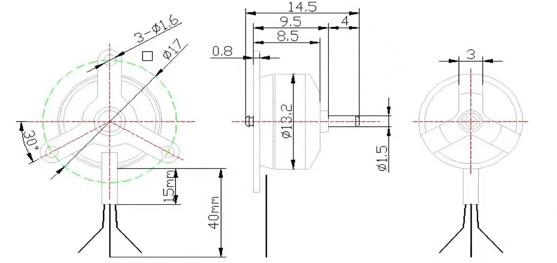 tsl bldc a1309 7500kv micro drone motor dimension drawing tsl bldc a1309 7500kv micro drone motor dimension drawing