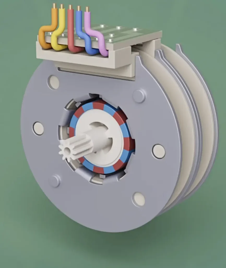 Rotor with 8 Pairs NS Permanent Magnets