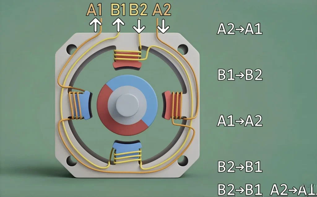 b2 to b1 and a2 to a1