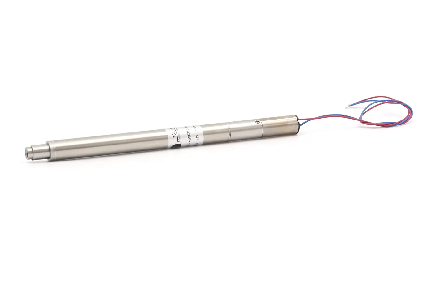 High-efficiency coreless brushed DC motor connected to an 8mm planetary gearbox