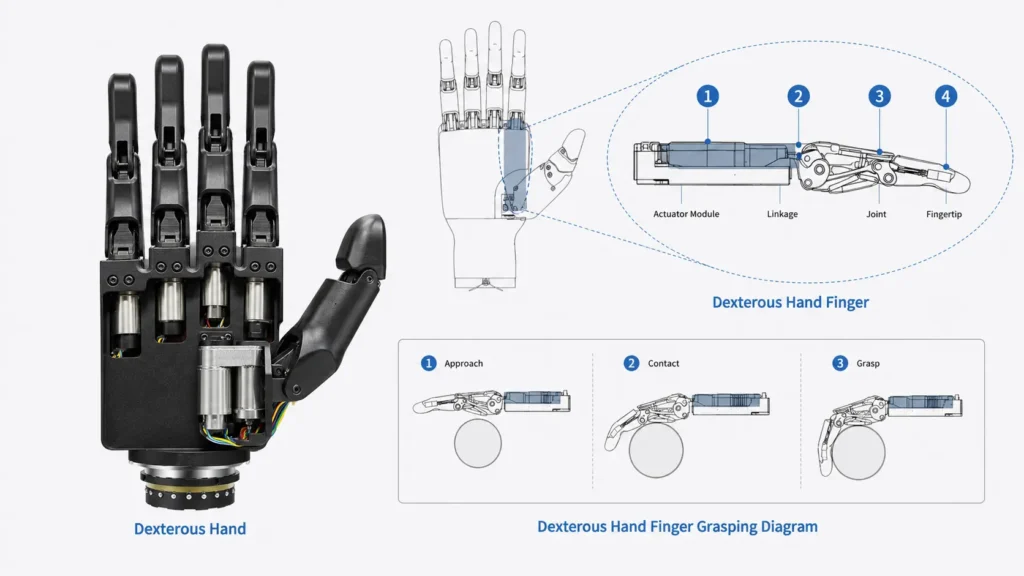 direct driver dexterous hand structure