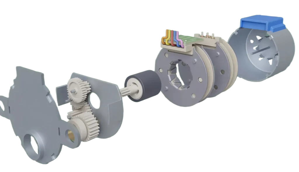 exploded view of the tsl 28byj 35 motor