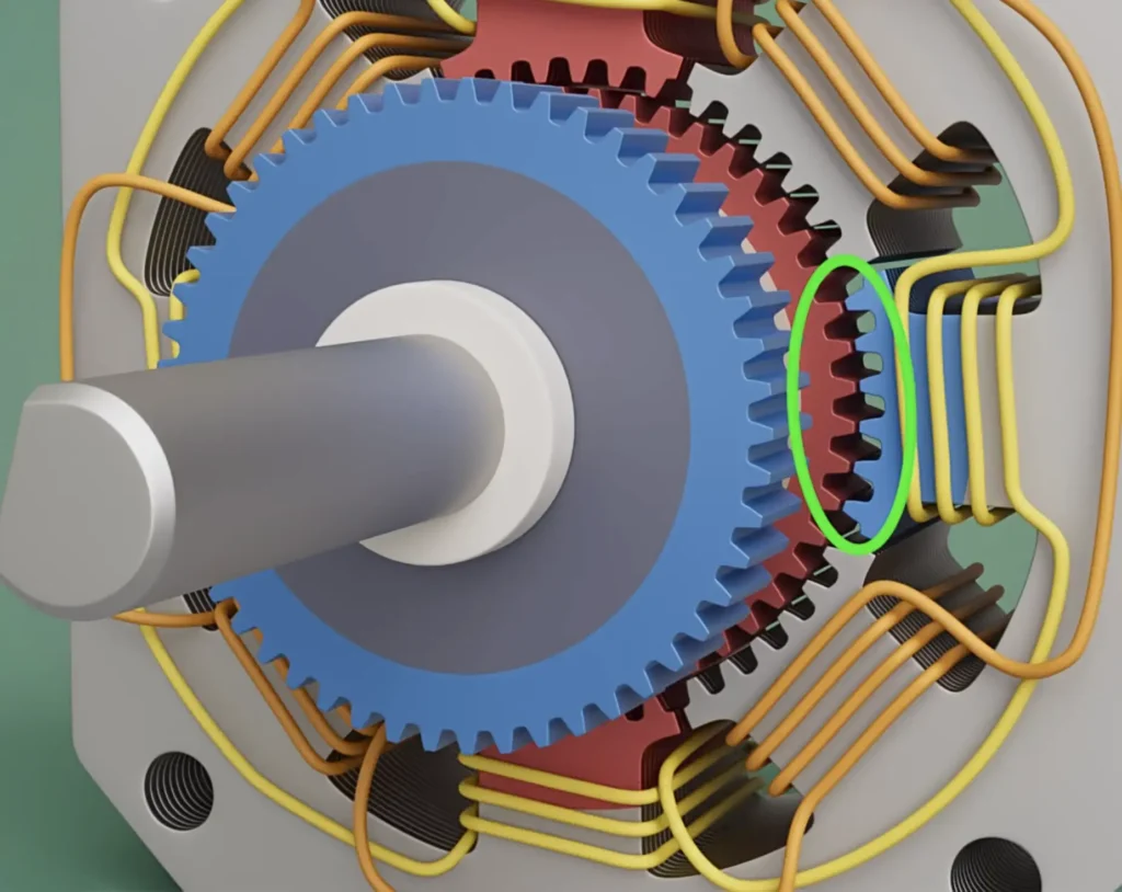 figure 8 hybrid stepper motor structure rotor