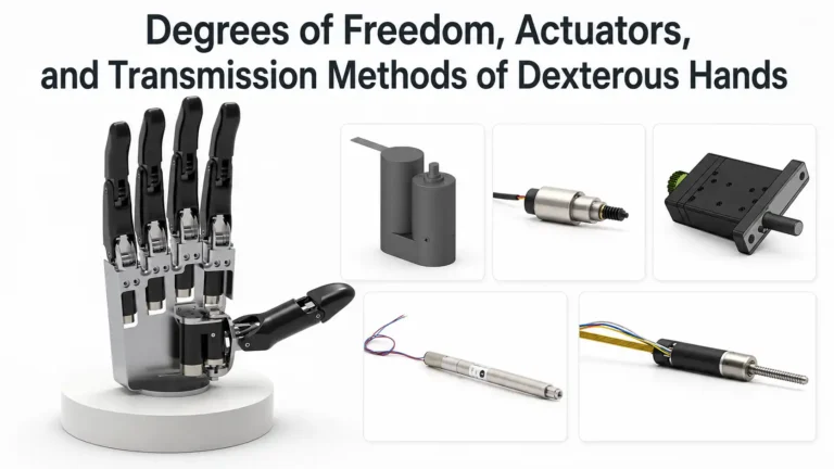 robotic dexterous hand actuators transmission