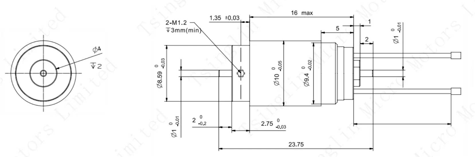 10mm coreless brushed motor dimensions drawing ks1015 10mm coreless brushed motor dimensions drawing ks1015