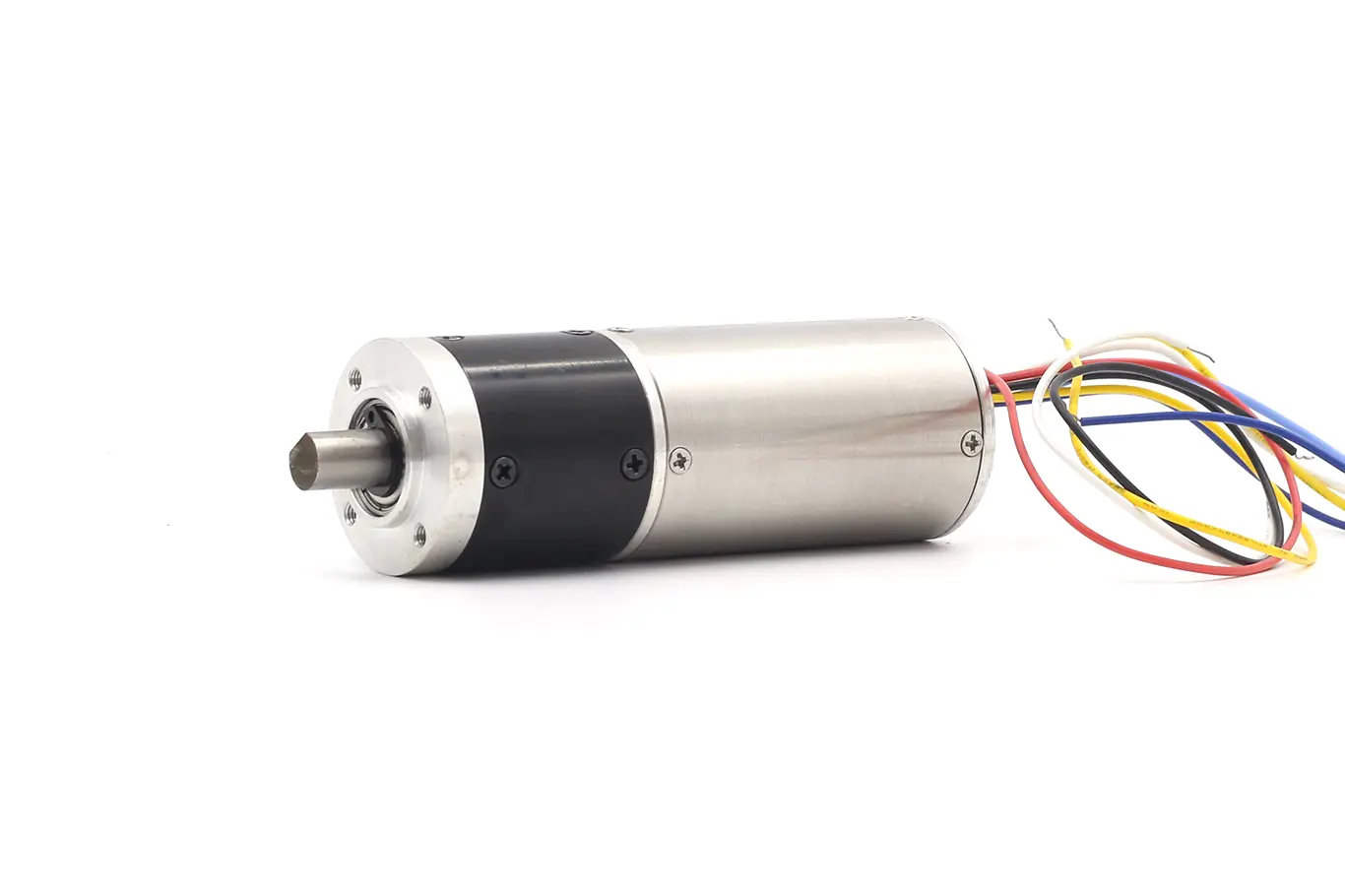 Side profile view of TSL-PG32K87-KW3242 32mm planetary gearbox with coreless brushless motor