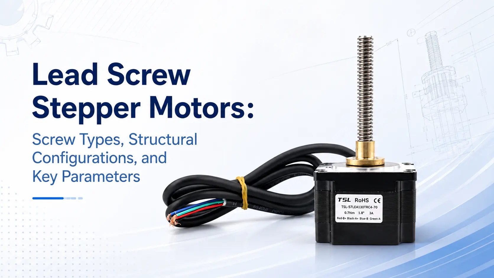 lead screw stepper motors screw types structural configurations key parameters