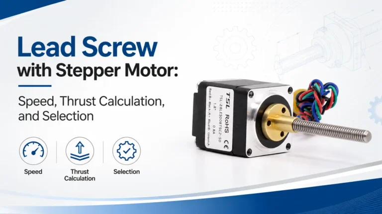 lead screw with stepper motor speed thrust selection