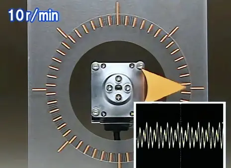 stepper motor 10 revolution vibration waveform graph (1)
