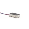 Overview of the TSL-ELV091640 X-axis haptic feedback actuator featuring pre-soldered red and blue lead wires for easy integration.