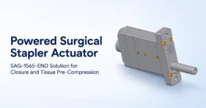 SAG-1565-END powered surgical stapler actuator for jaw closure and tissue pre-compression