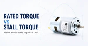Rated torque vs stall torque comparison for DC motor selection